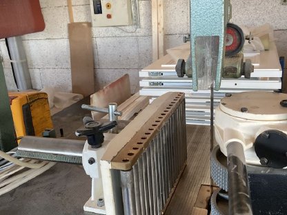 Bild 3:Bandsäge mit Spalteinrichtung Bäuerle BS 800