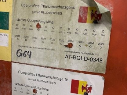 Bild 7:Weingartenspritze Jessernigg 2-reihig