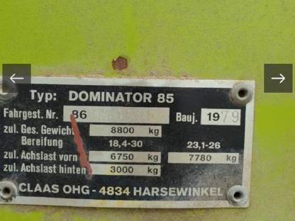 Bild 4:Claas Dominator 85 nur 2300h