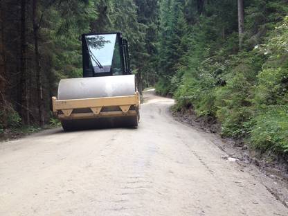 Bild 4:Lener Hackgut Wegsanierung