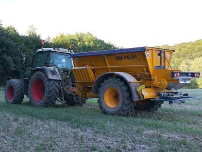 Bild 2:Dünger und Kalkausbringung sowie Kalkhandel