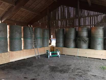 Bild 2:Trocknen mit Biogasabwärme