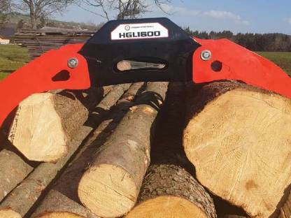 Holzgreifer oder Reisiggreifer, 1,4 m Öffnungsweite