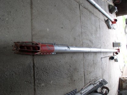 Bild 2:Getreideschnecke 7,00 m, 120 mm Dm., 3 kW Motor