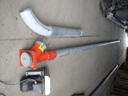 Getreideschnecke 7,00 m, 120 mm Dm., 3 kW Motor