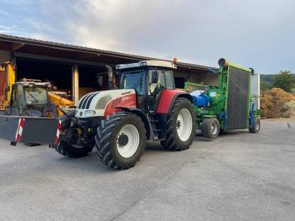 Bild 5:Maisernte Siloschlauch