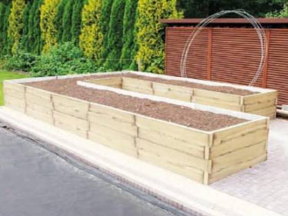 Hochbeet aus Beton, neu