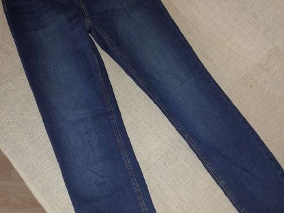 AMISU Skinny High Waist Jeans - dunkelblau, Gr. 30