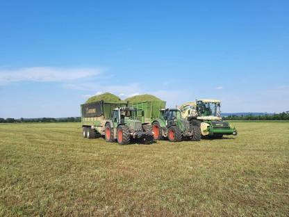 Bild 8:Übernehme Mais Ernte / Häckseln / Silieren