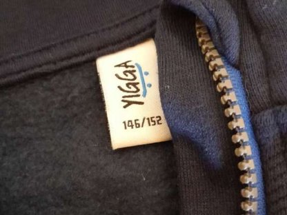 Bild 3:YIGGA Sweatjacke mit Kapuze, dunkelblau, Gr. 146/152