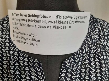 Bild 3:2 Schlupfblusen, Gr. S, runder Halsausschnitt, langarm