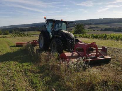 Bild 5:Mulcharbeiten