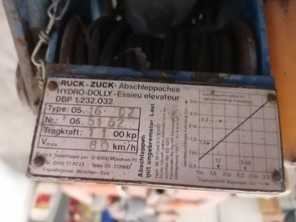 Bild 3:Ruck-Zuck-Abschleppachse Hydro-Dolly