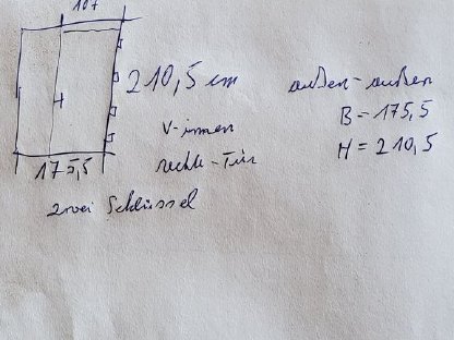 Bild 3:Haustür, Mahagoni mit Seitenteil