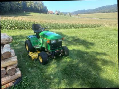 Bild 3:John Deere 455 Kompakttraktor Rasentraktor