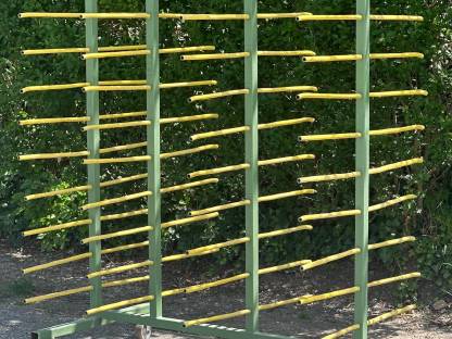 Bild 5:Trockengestell auf Rollen