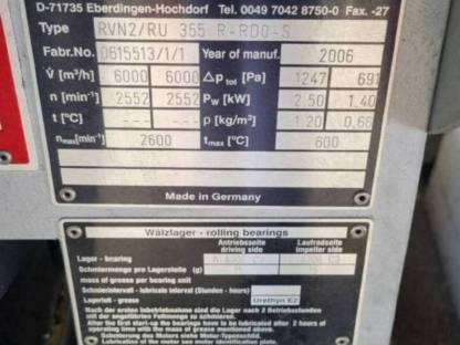 Bild 4:Heutrocknung Trocknungsanlage Lüftungsmotor Lüfter