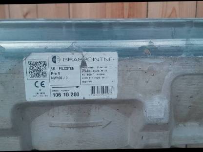 Bild 2:Einlauf-Entwässerungsrinne Filcoten