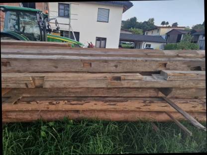 Bild 5:Altholz gehackt, Tramdecke