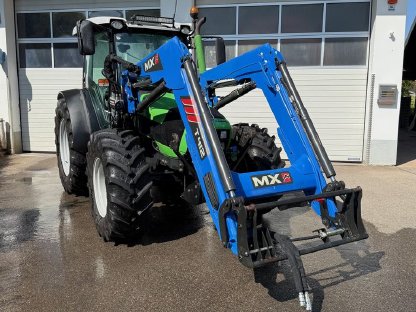 Bild 3:Deutz TTV stufenlos AGROFARM 430 mit Frontlader 3.519 Bstd.