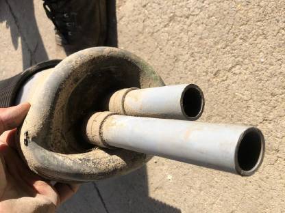 Bild 2:Fernwärmerohr flexibel