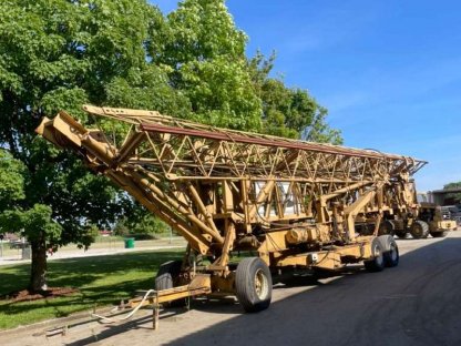 Bild 8:Baukran Potain mit Transportachsen, Turmdrehkran, Hochkran, Modell 350A