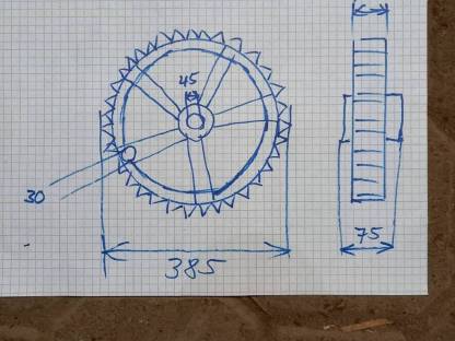 Bild 3:Guss Zahnrad Dechenreiter Lely