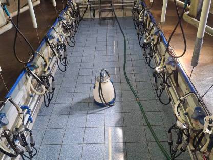 Bild 3:Mekstand und Milchtank