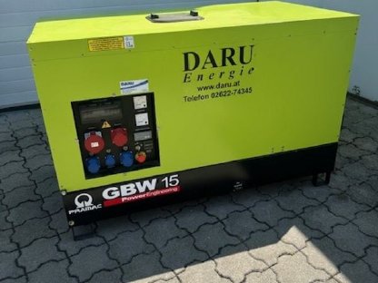 Bild 2:Stromaggregat 14 kVA - 400 V neuwertig Modell GBW 15 Y