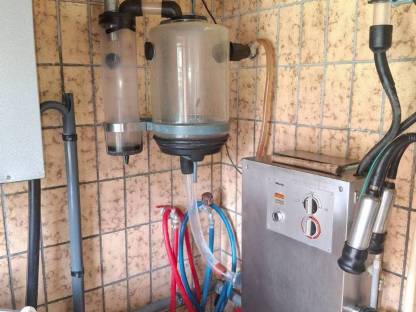 Bild 4:Miele Rohrmelkanlage