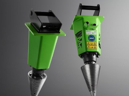 Bild 6:Kegelspalter Holzspalter Erdbohrer Bagger Linie PRO