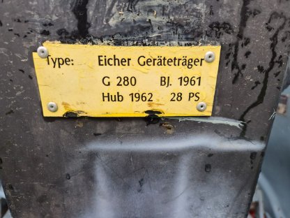 Bild 2:Eicher Geräteträger G 280