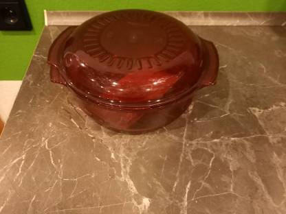 Tupperware Mikrowelle Topf rot