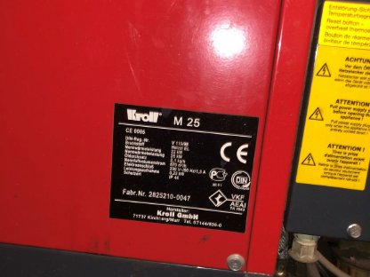 Bild 3:Warmlufterzeuger Kroll M25