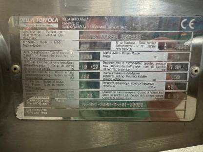 Bild 2:Trubfilter-Filterpresse - Kammerfilter Della Toffola