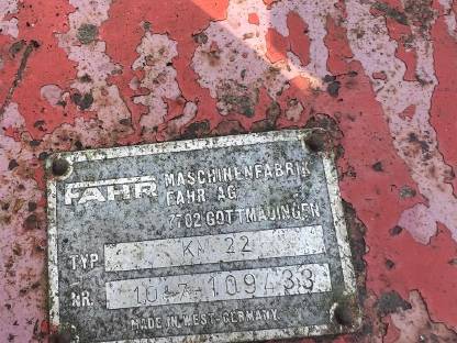 Bild 9:Trommelmähwerk Fahr KM22