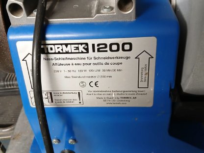 Bild 2:Nassschleifmaschine Tormek 1200