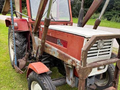 Bild 5:Steyr 540 Frontlader und Mähbalken