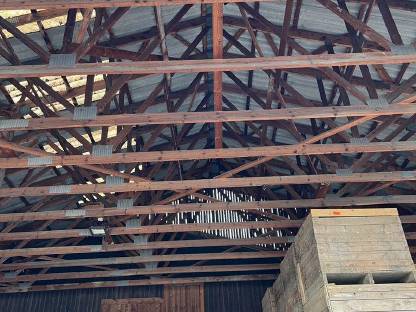 Bild 3:Flugdach Nagelbrettbinder ca. 21 x 12m