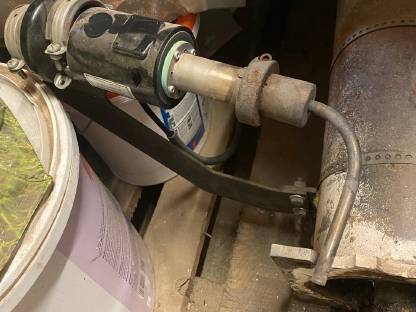 Bild 4:Köb Pyromat Duo 85 Austragung mit Zellradschleuse