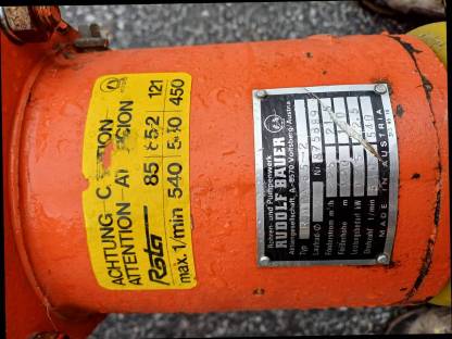 Bild 4:Güllepumpe Bauer Exzenterschneckenpumpe