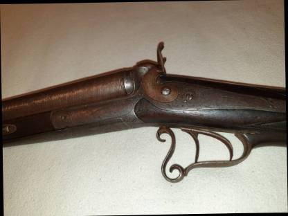 Bild 9:Hahndoppelflinte Damastlauf Waffe Nr. 4