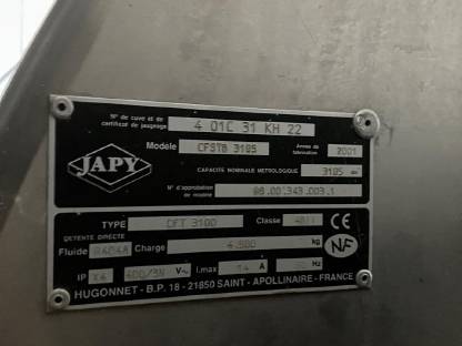 Bild 3:Milchtank 3.200 l Japy