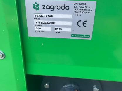 Bild 2:Bandrechen Zagroda Tedder 270B