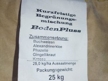 Bild 2:Saatgut Begrünungsmischung 25 kg