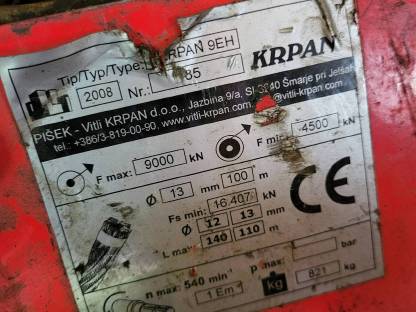 Bild 4:Krpan 9EH Seilwinde