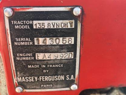 Bild 3:Massey Ferguson 135 Schmalspur