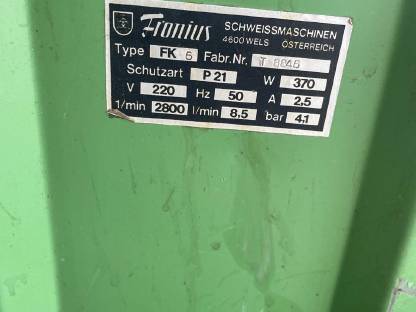 Bild 5:Fronius wassergekühlt Impulsschweißer