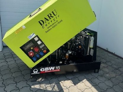 Stromaggregat 14 kVA - 400 V neuwertig Modell GBW 15 Y