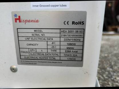 Bild 2:Verdampfer Tiefkühlzelle